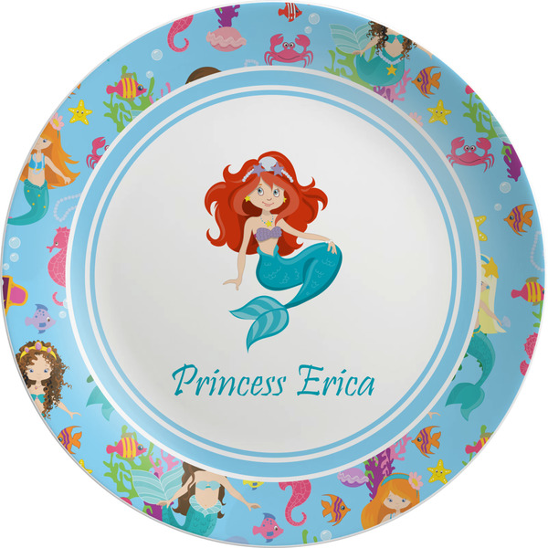 Custom Mermaids Melamine Plate (Personalized)