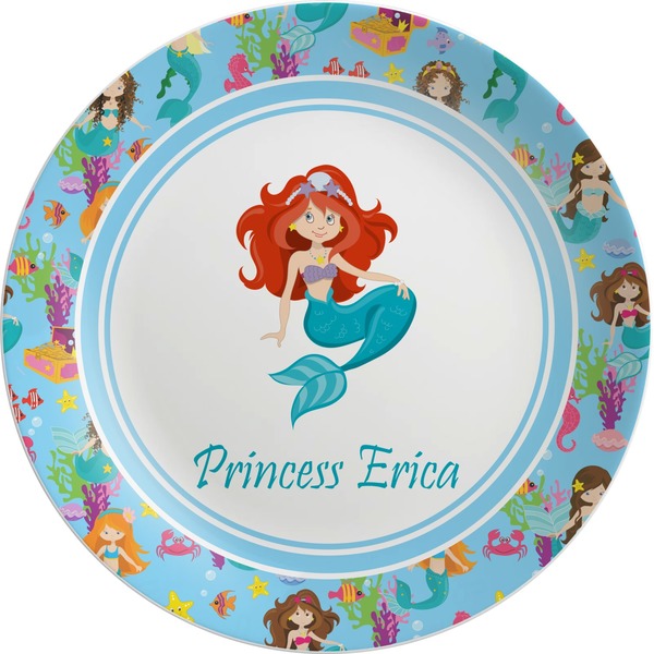 Custom Mermaids Melamine Plate (Personalized)