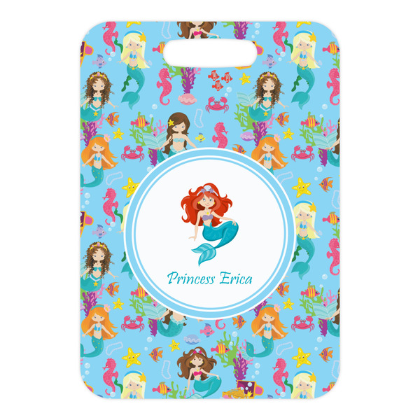 Mermaids Metal Luggage Tag - Front Without Strap