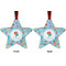 Mermaids Metal Star Ornament - Front and Back