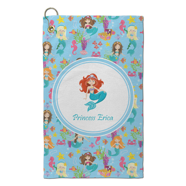 Custom Mermaids Microfiber Golf Towel - Small (Personalized)