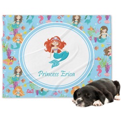 Mermaids Dog Blanket - Large (Personalized)