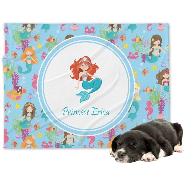 Custom Mermaids Dog Blanket (Personalized)