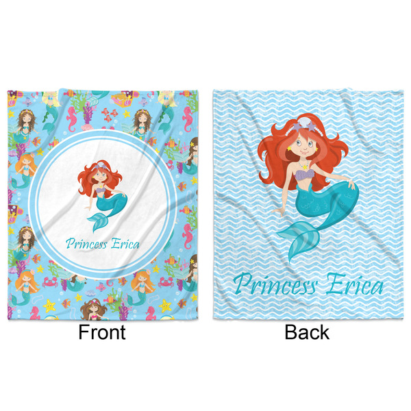 Mermaids Minky Blanket - 50"x60" - Double Sided - Front & Back