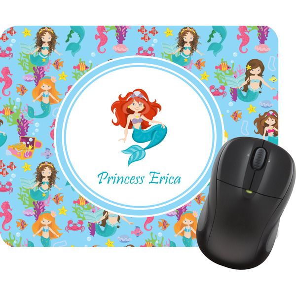 Custom Mermaids Rectangular Mouse Pad (Personalized)