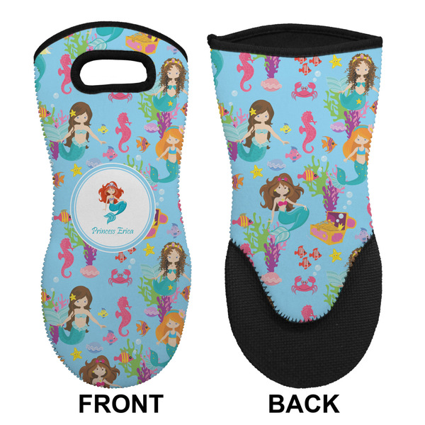 Mermaids Neoprene Oven Mitt (Front & Back)