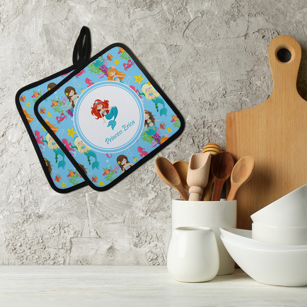 Mermaids Neoprene Pot Holder - Set of 2  LIFESTYLE