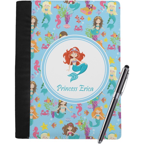 Custom Mermaids Notebook Padfolio - Large w/ Name or Text