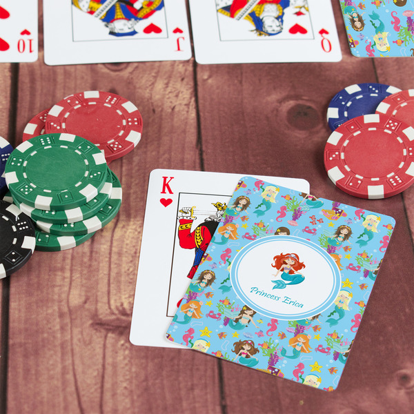 Mermaids On Table with Poker Chips