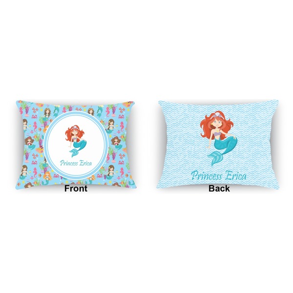 Mermaids  Outdoor Rectangular Throw Pillow (Front and Back)