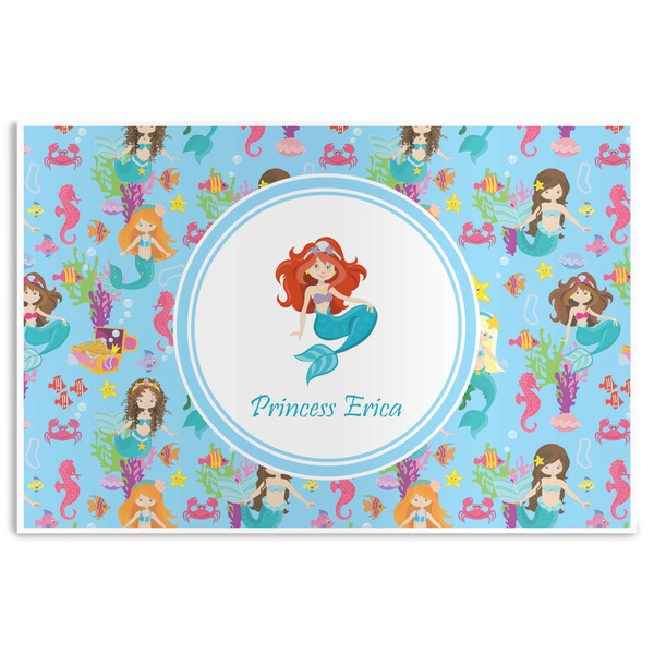 Custom Mermaids Disposable Paper Placemats (Personalized)