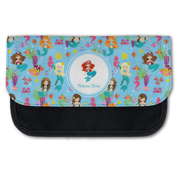 Custom Mermaids Canvas Pencil Case w/ Name or Text