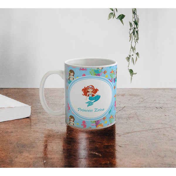 Mermaids Personalized Coffee Mug - Lifestyle