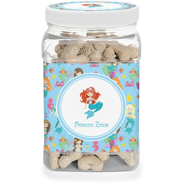 Custom Mermaids Dog Treat Jar (Personalized)
