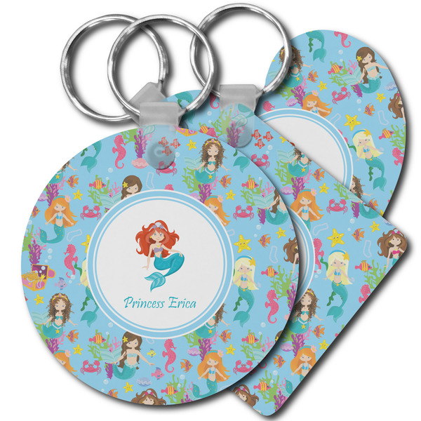 Custom Mermaids Plastic Keychain (Personalized)