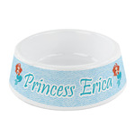 Mermaids Plastic Dog Bowl - Small (Personalized)