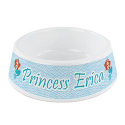Mermaids Plastic Dog Bowl - Small (Personalized)