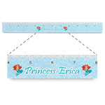 Mermaids Plastic Ruler - 12" (Personalized)