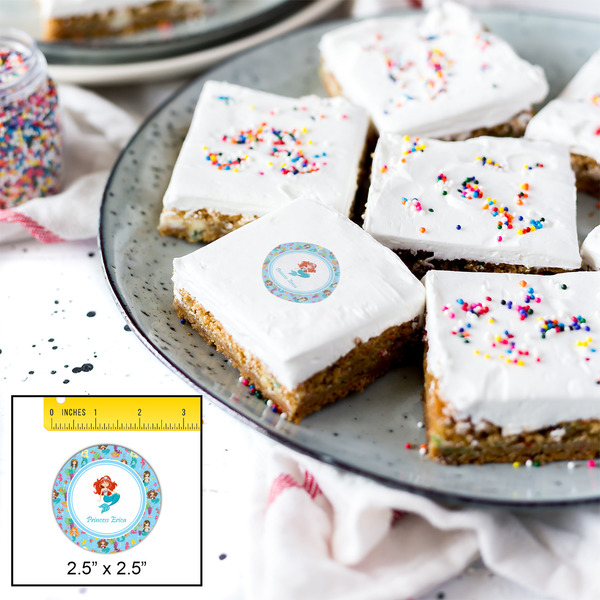 Mermaids Printed Icing Circle - Medium - In Context