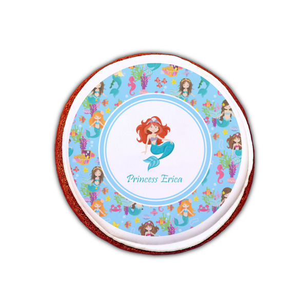 Mermaids Printed Icing Circle - XSmall - On Cookie