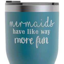 Mermaids RTIC Tumbler - Dark Teal - Laser Engraved - Double-Sided (Personalized)