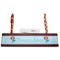 Mermaids Red Mahogany Nameplates with Business Card Holder - Straight