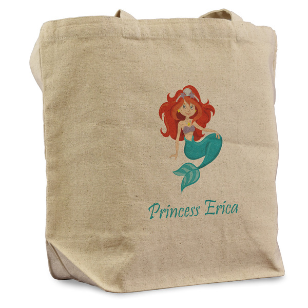 Custom Mermaids Reusable Cotton Grocery Bag (Personalized)