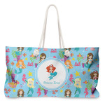 Mermaids Large Tote Bag with Rope Handles (Personalized)