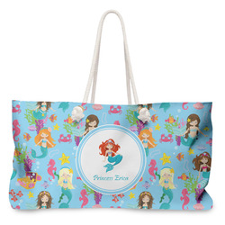Mermaids Large Tote Bag with Rope Handles (Personalized)