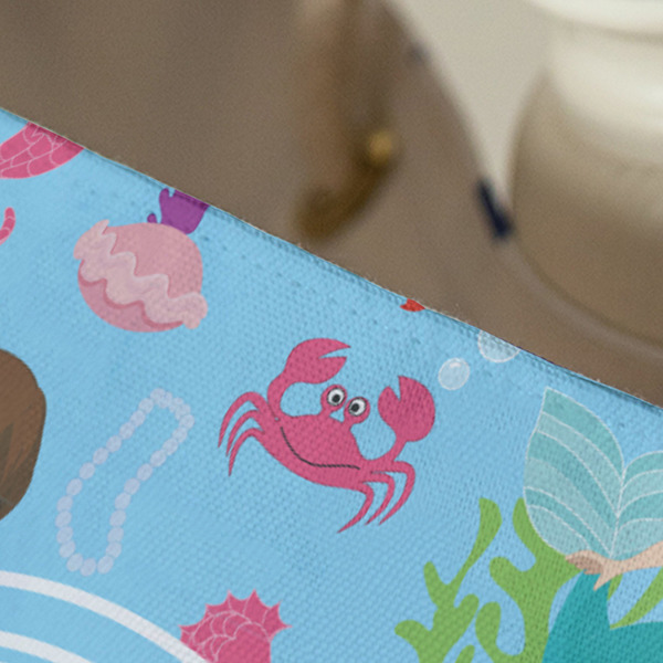 Mermaids Large Rope Tote - Close Up View