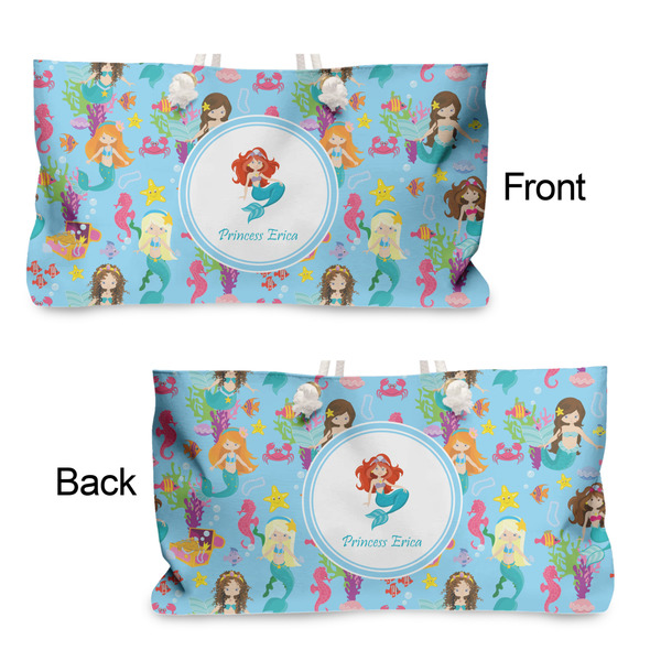 Mermaids Large Rope Tote - From & Back View