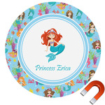 Mermaids Round Car Magnet - 6" (Personalized)