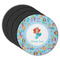 Mermaids Round Rubber Backed Coasters - Set of 4 (Personalized)