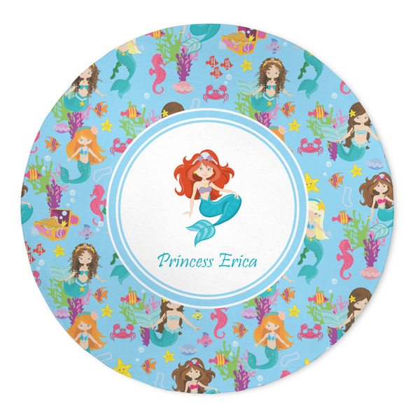 Custom Mermaids 5' Round Indoor Area Rug (Personalized)