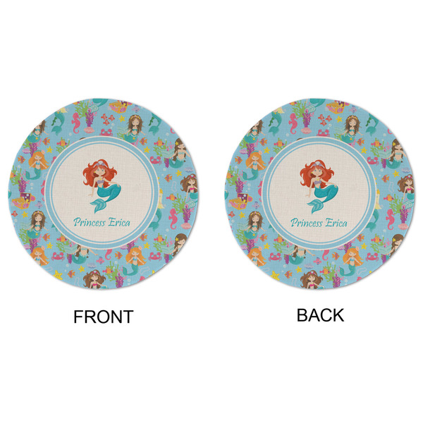 Mermaids Round Linen Placemats - APPROVAL (double sided)