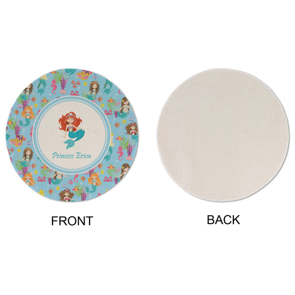 Mermaids Round Linen Placemats - APPROVAL (single sided)