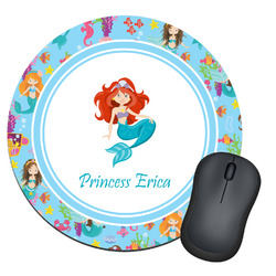 Mermaids Round Mouse Pad (Personalized)