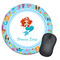 Mermaids Round Mouse Pad