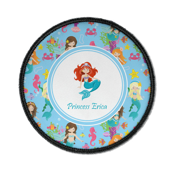 Custom Mermaids Iron On Round Patch w/ Name or Text