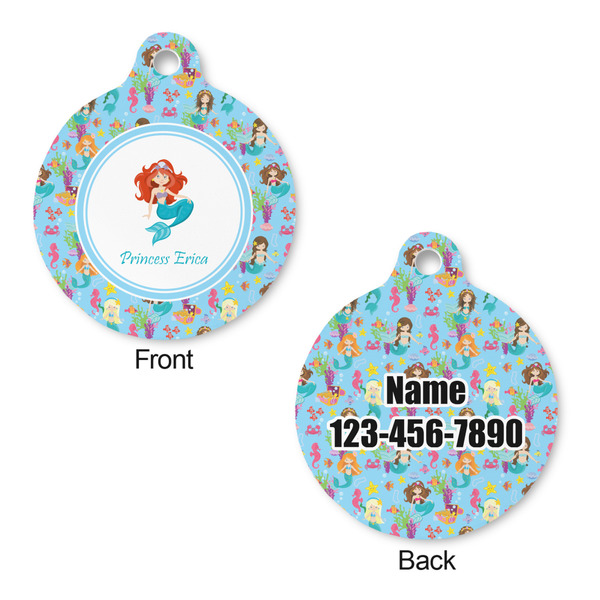 Mermaids Round Pet ID Tag - Large - Approval