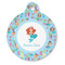 Mermaids Round Pet ID Tag (Personalized)