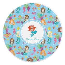 Mermaids Round Stone Trivet (Personalized)