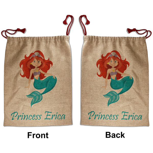 Custom Mermaids Santa Sack - Front & Back (Personalized)