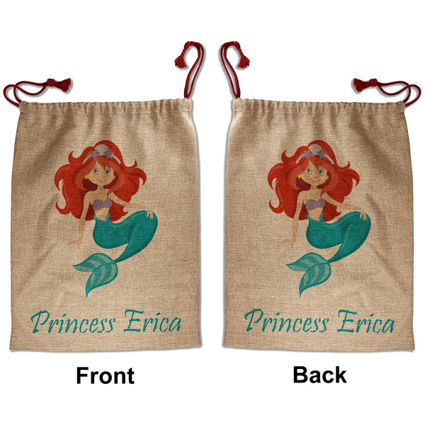 Mermaids Santa Bag - Front and Back