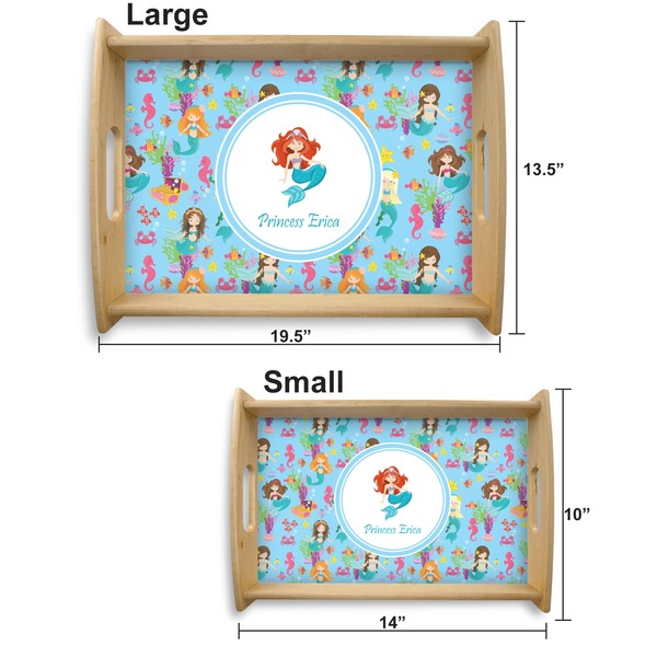 Mermaids Serving Tray Wood Sizes