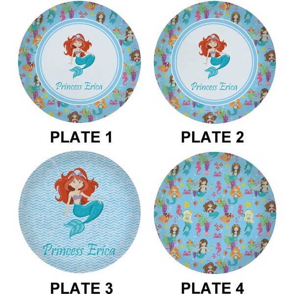 Mermaids Set of Lunch / Dinner Plates (Approval)