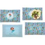 Mermaids Set of 4 Glass Rectangular Lunch / Dinner Plate (Personalized)