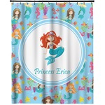 Mermaids Extra Long Shower Curtain - 70"x84" (Personalized)