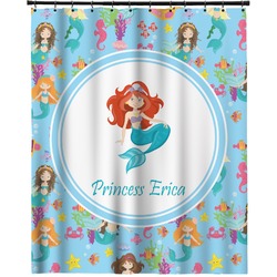Mermaids Extra Long Shower Curtain - 70"x84" (Personalized)