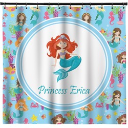 Mermaids Shower Curtain - 69"x70" w/ Name or Text